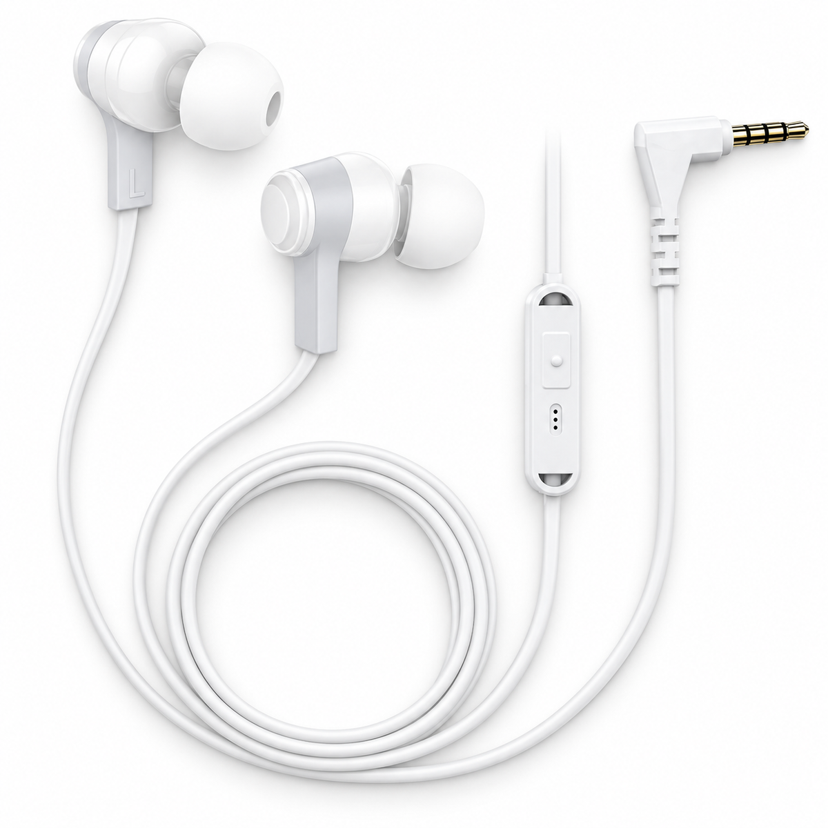 Bedrade oordopjes - Siliconen tips - 3.5mm jack aansluiting