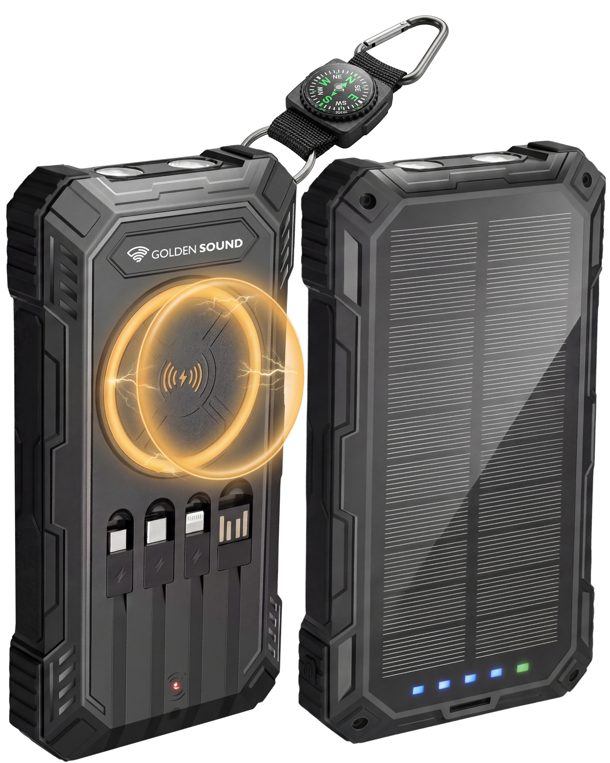 Golden Sound Solar Powerbank 20.000 mAh