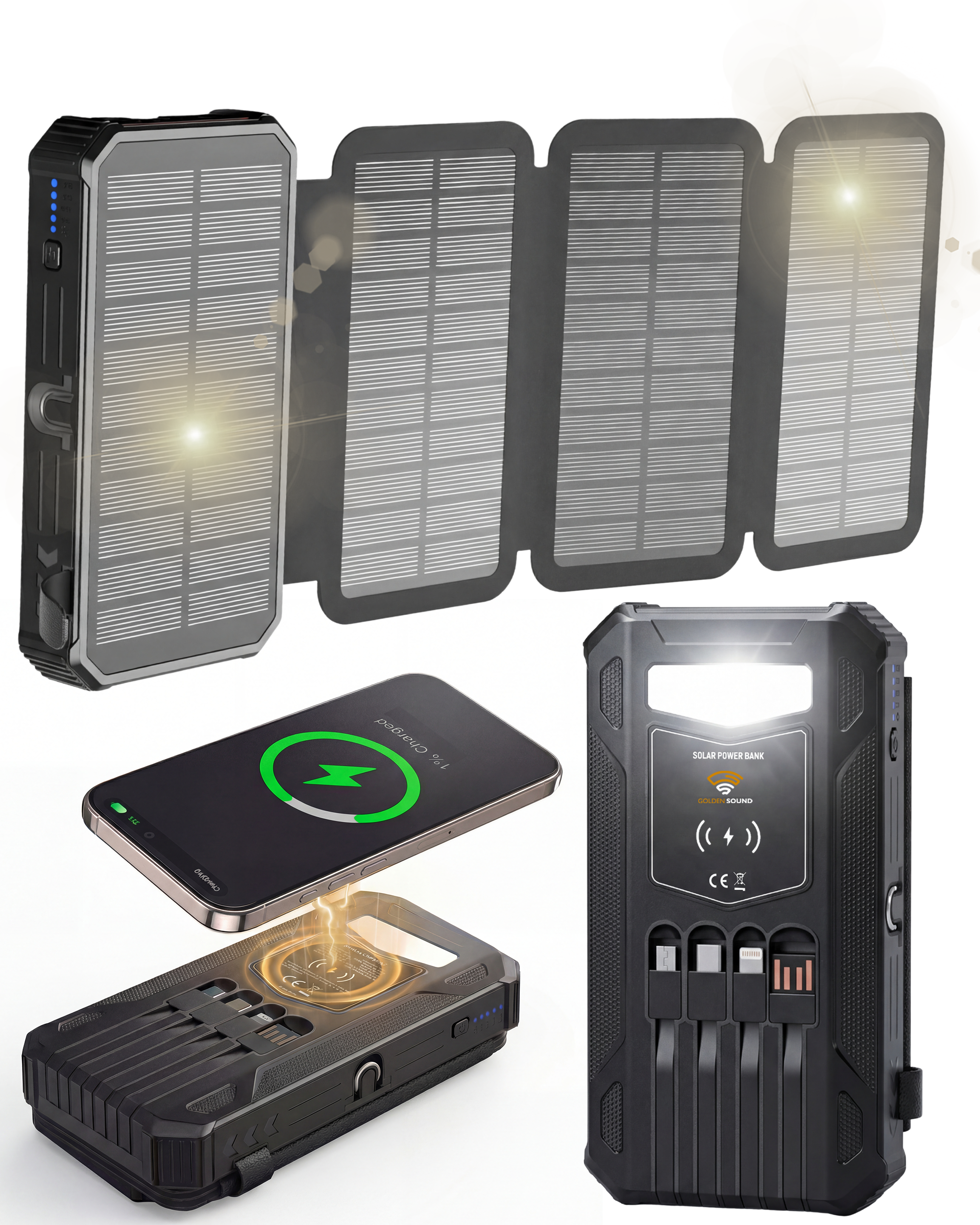 Solar Powerbank 30.000 met Panelen