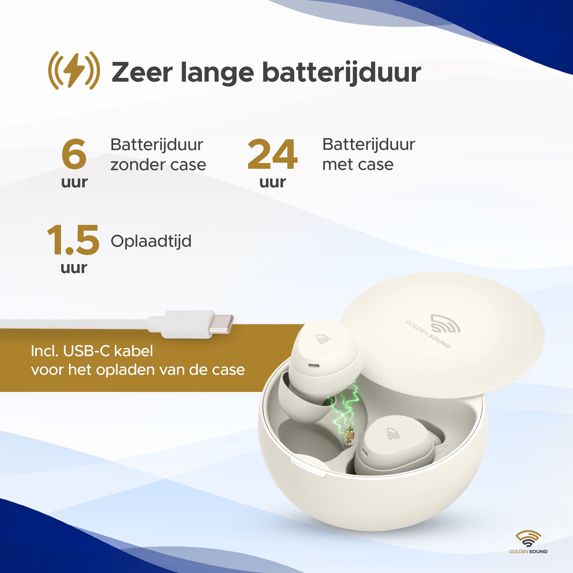 Golden Sound Buds Mini – Kleinste kabellose Ohrhörer