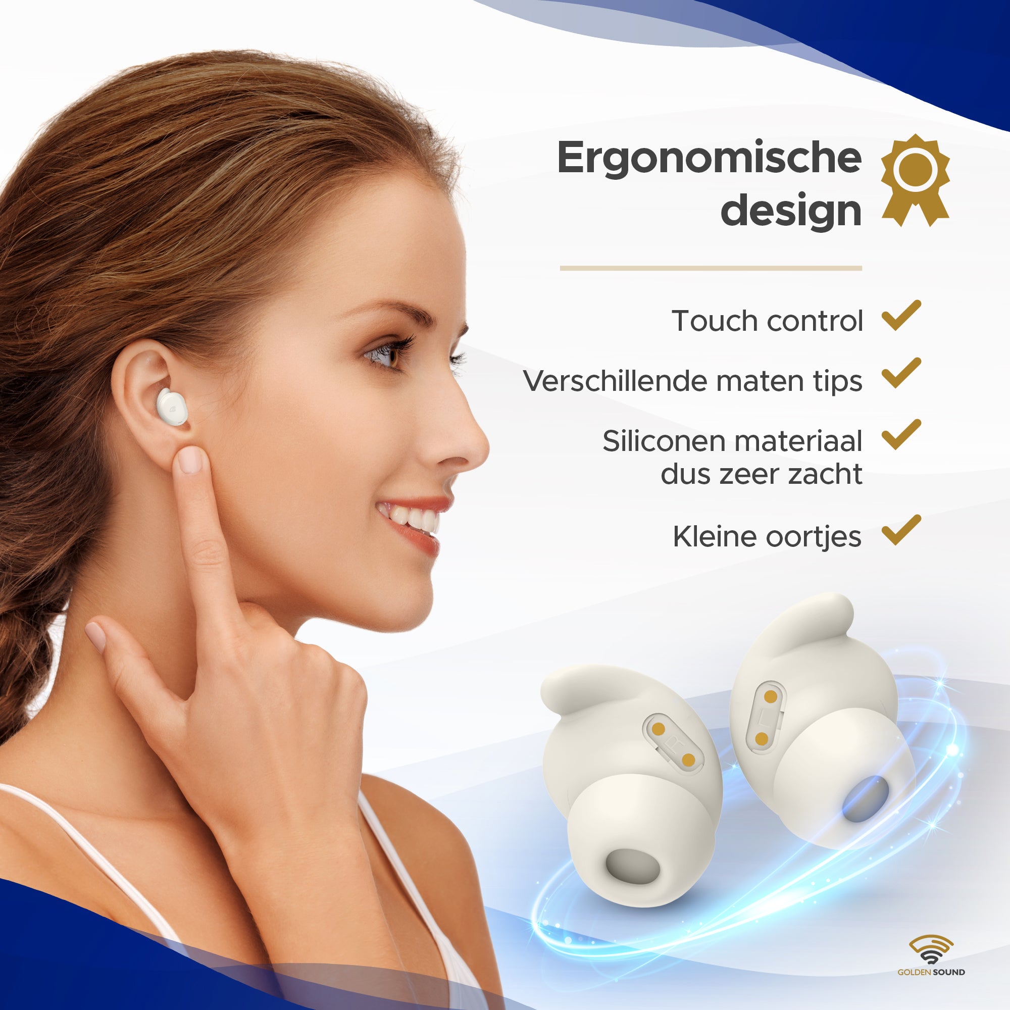 Golden Sound Buds Mini – Kleinste kabellose Ohrhörer