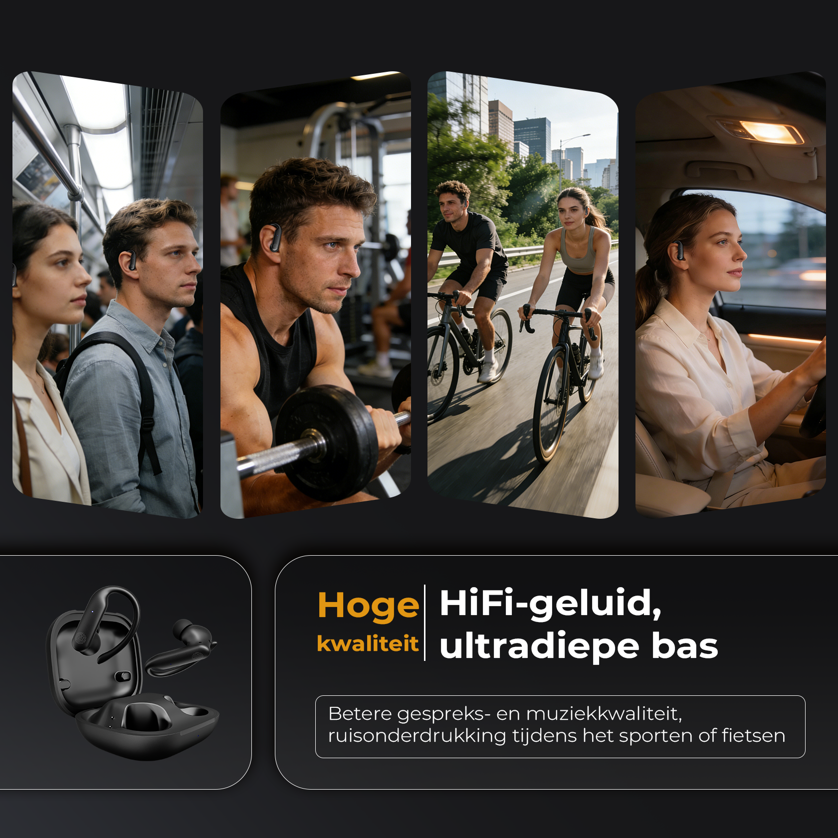 Sport oordopjes - Active Noise Cancelling