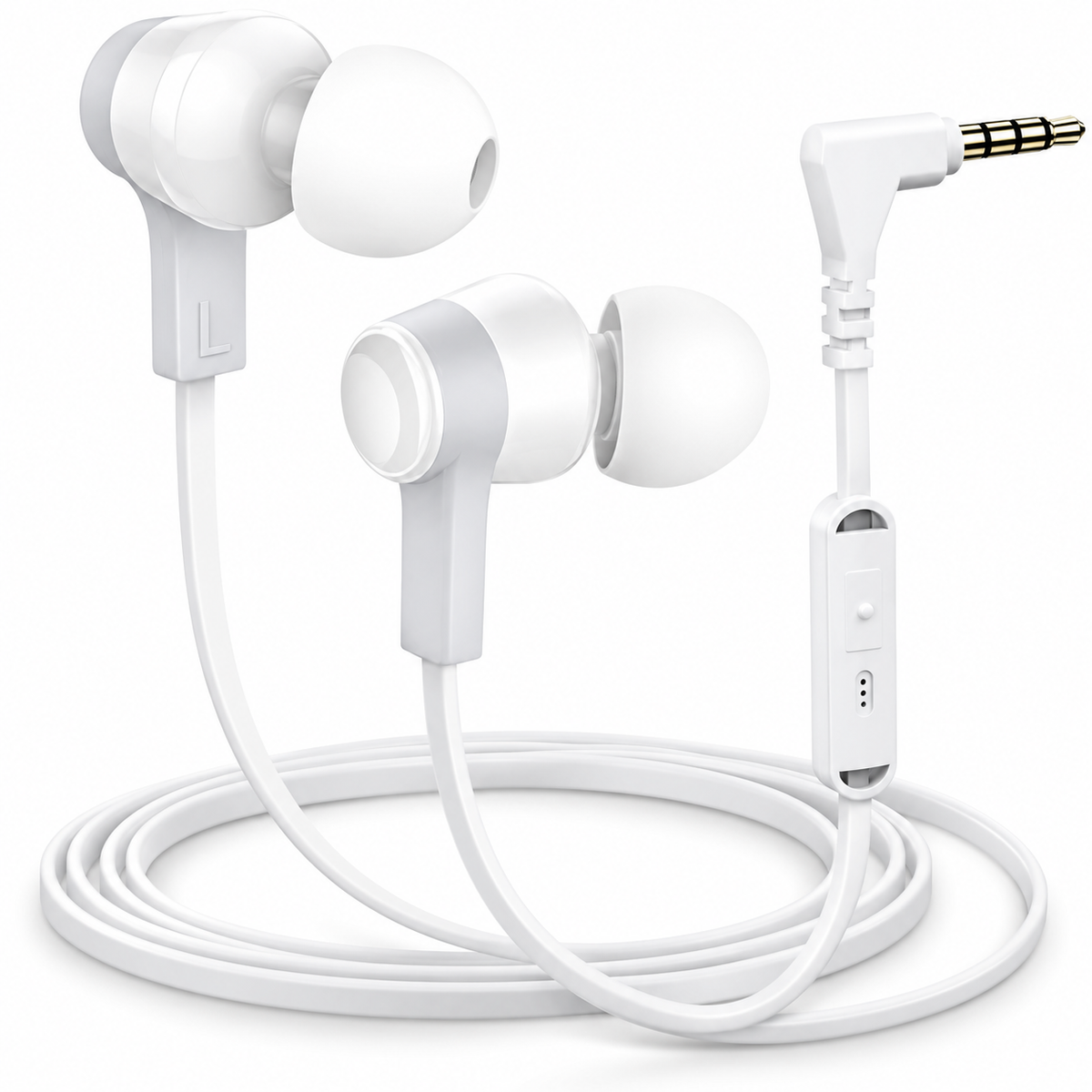Bedrade oordopjes - Siliconen tips - 3.5mm jack aansluiting