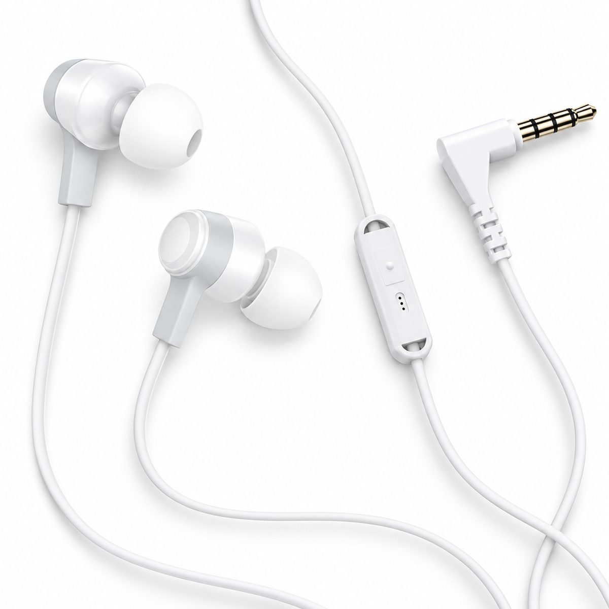 Bedrade oordopjes - Siliconen tips - 3.5mm jack aansluiting