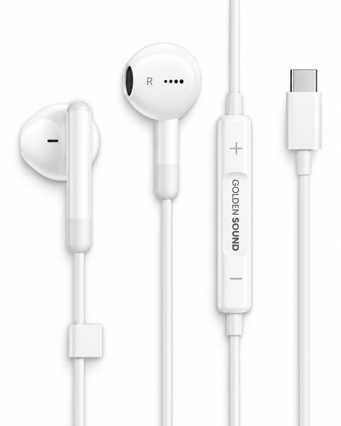 USB-C oortjes met draad