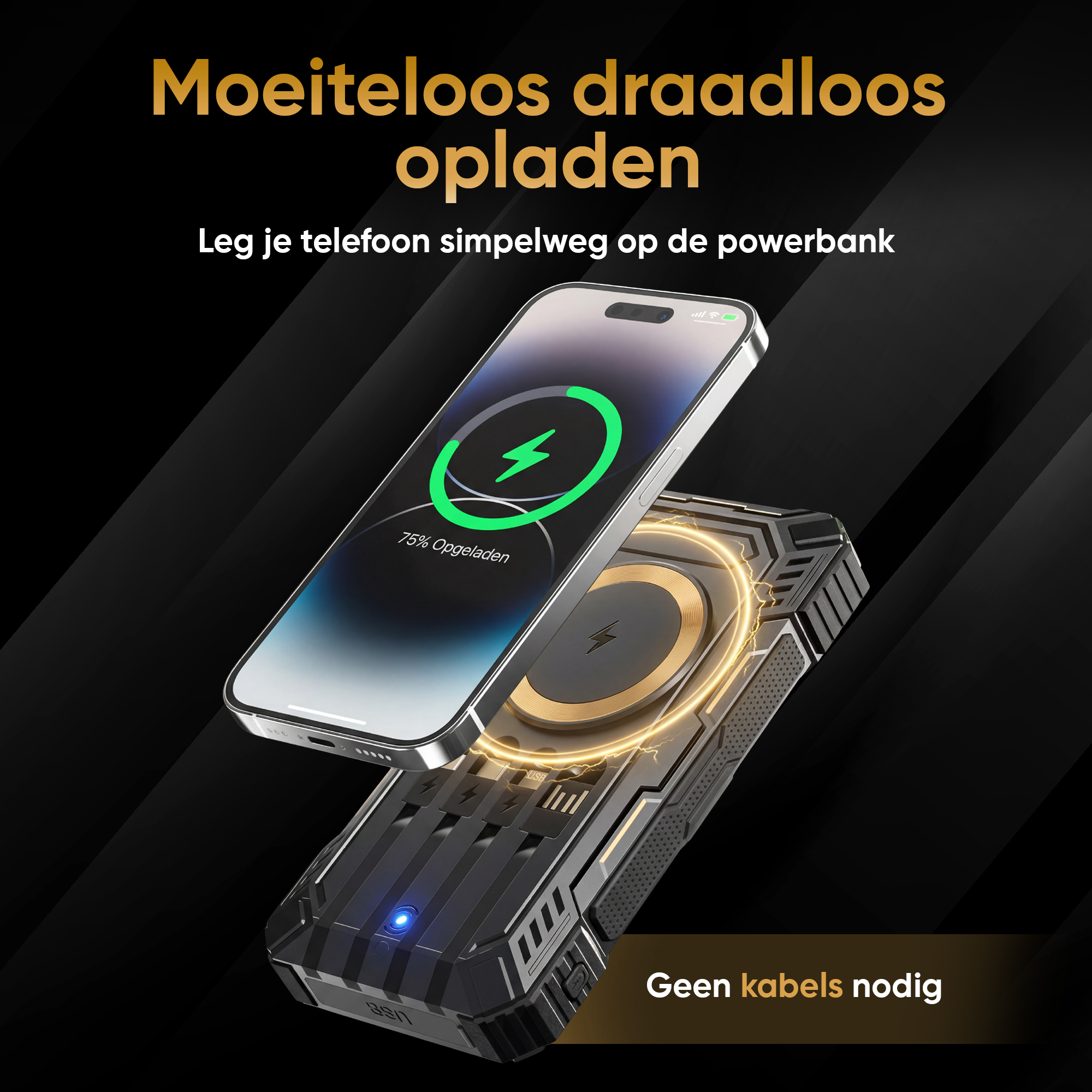 Golden Sound Solar Powerbank 20.000 mAh