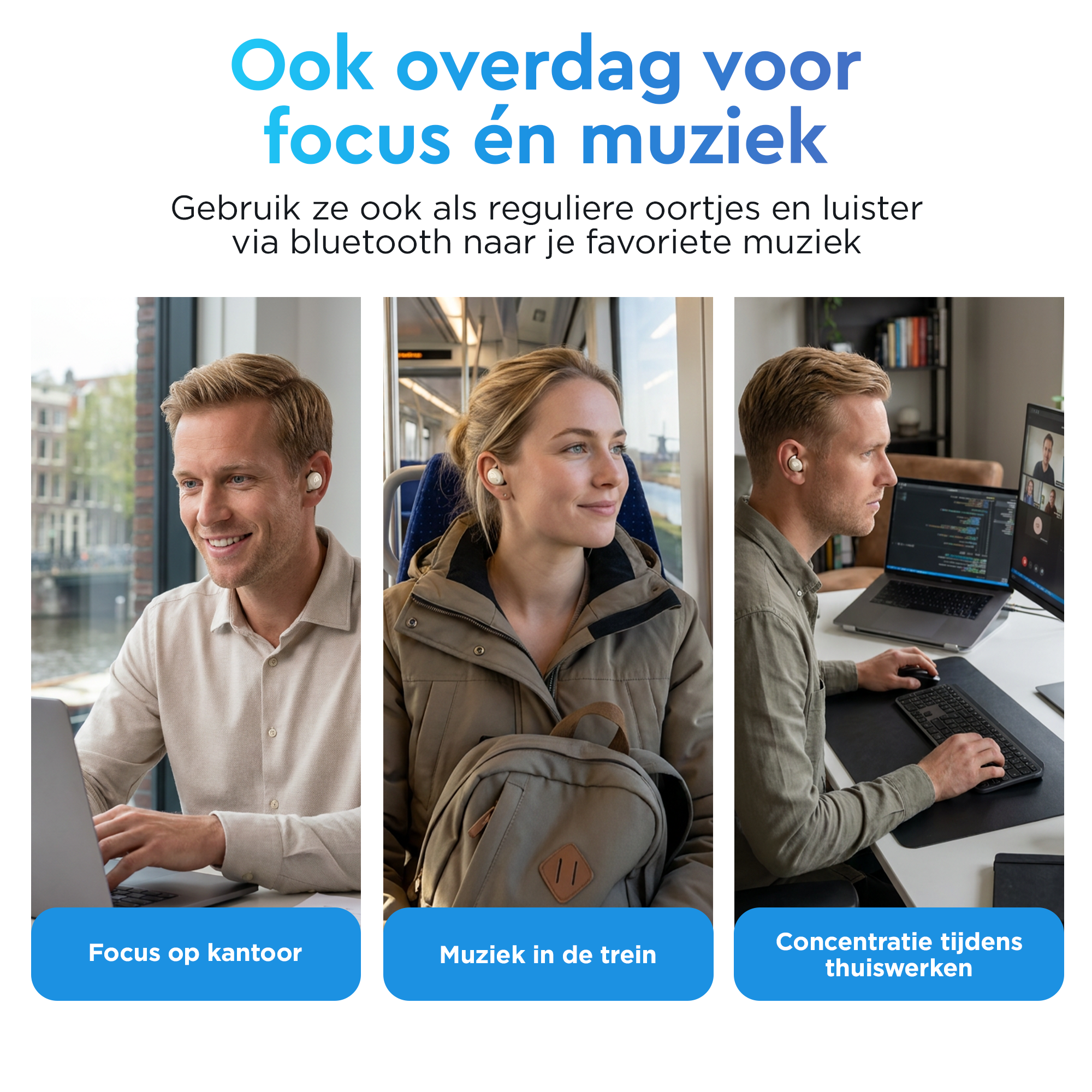 Slaap oordopjes Pro - Geavanceerde Noise Cancelling  -40dB geluidsreductie